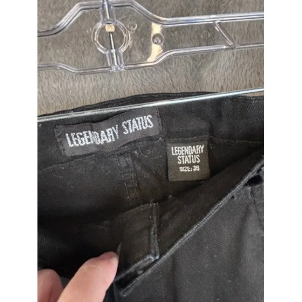 Legendary Status Mens Black Cargo‎ Shorts Casual Fashion Size 36